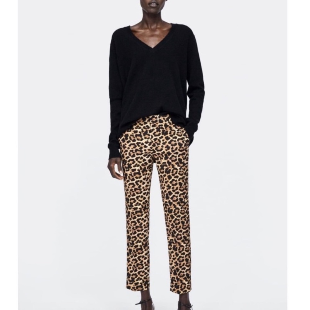 Zara cheetah print pant